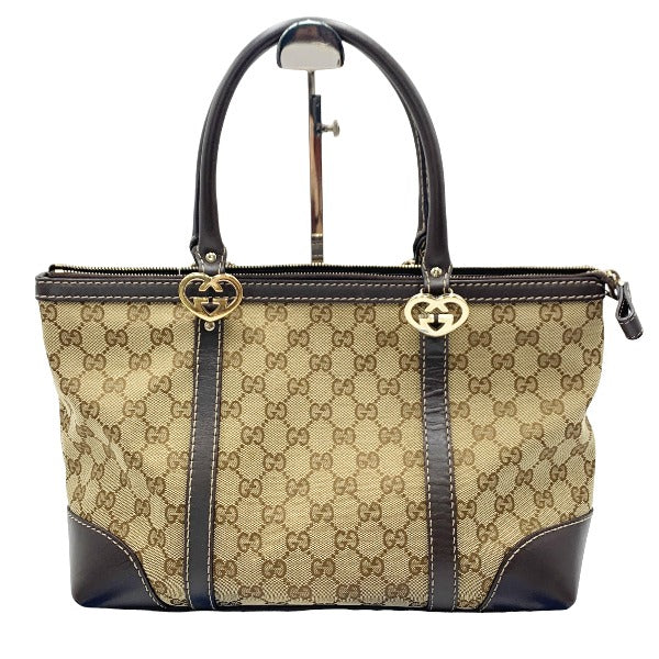 Gucci GG pattern Canvas Beige Tote Bag