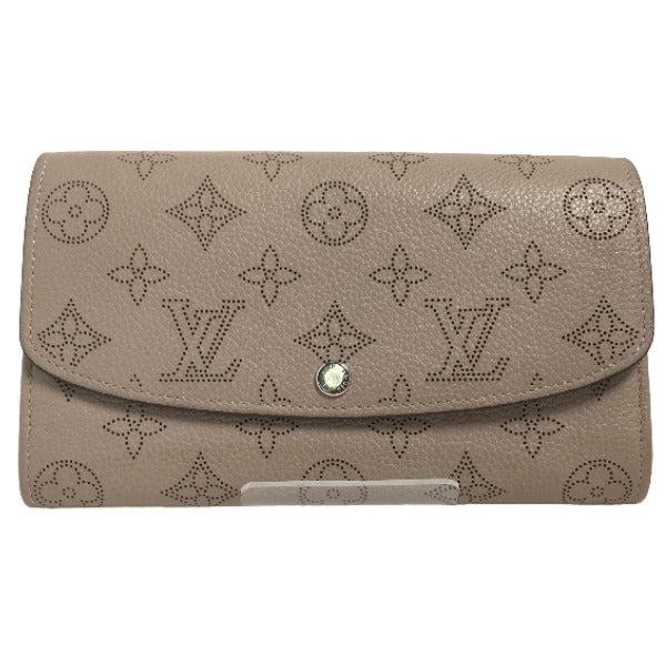 Louis Vuitton Long Purse M60144 Mahina Long Monogram Beige Wallet Case