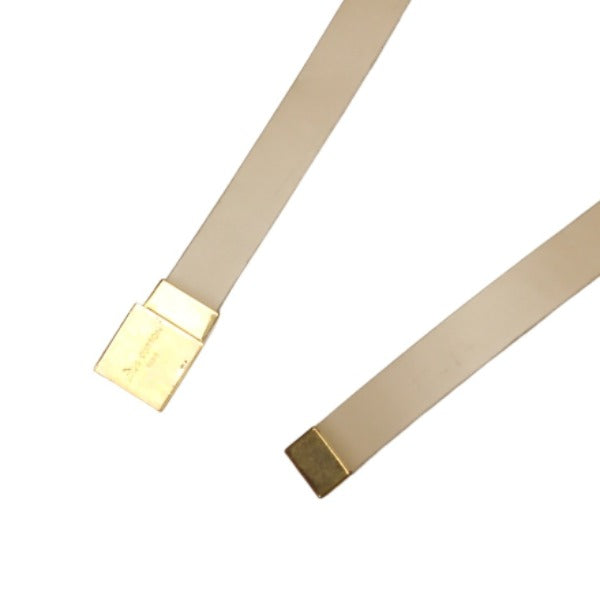 Louis Vuitton PVC Saintur Leather Beige Belt