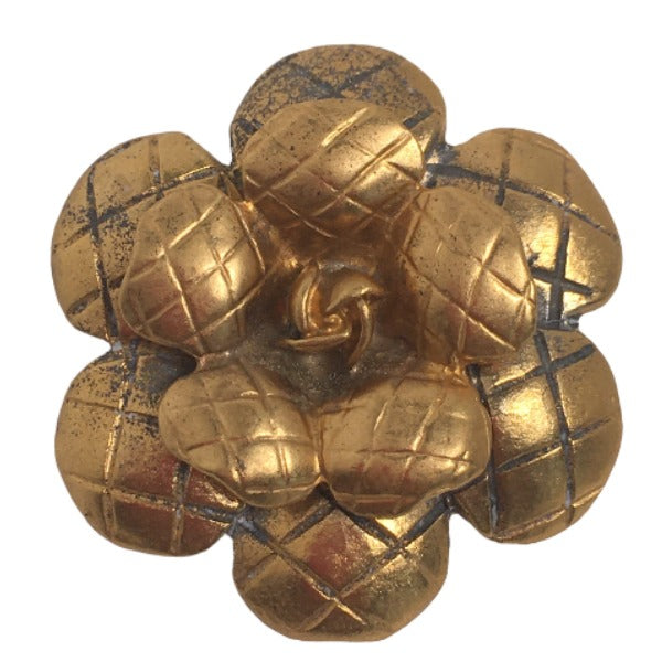 Chanel Brooch unknown Brooch Camelia Gold Handbag