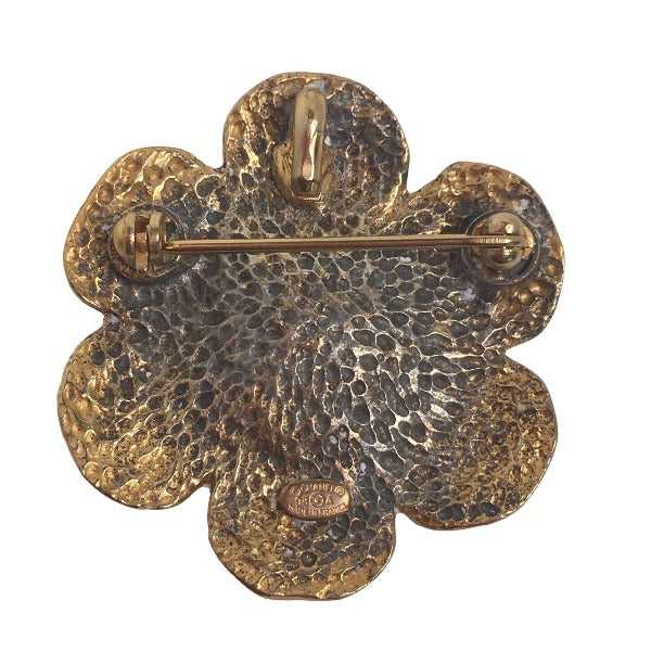 Chanel Brooch unknown Brooch Camelia Gold Handbag