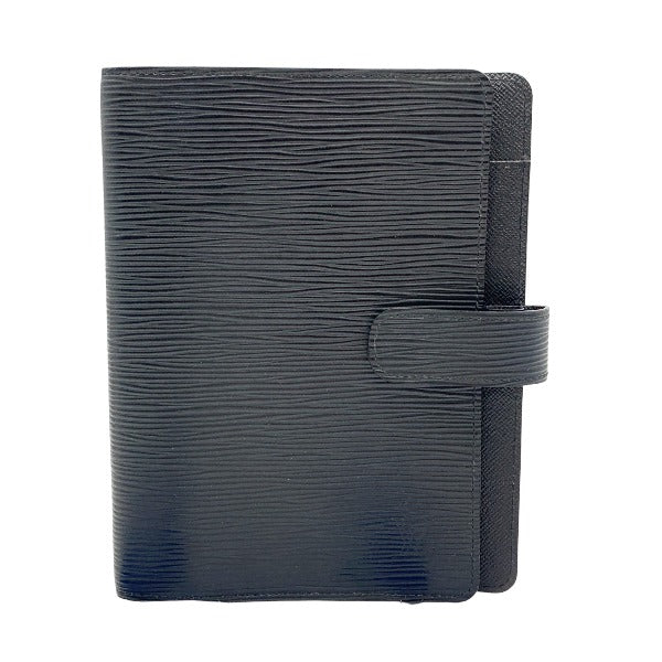 Louis Vuitton Notebook cover R20202 Epi Noir Leather Handbag
