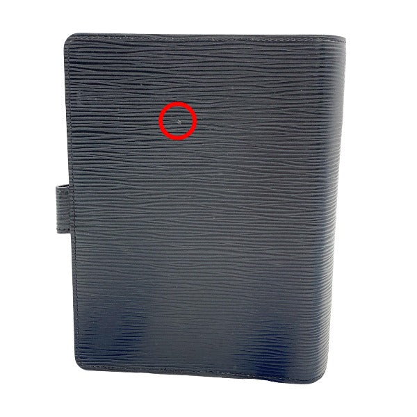 Louis Vuitton Notebook cover R20202 Epi Noir Leather Handbag