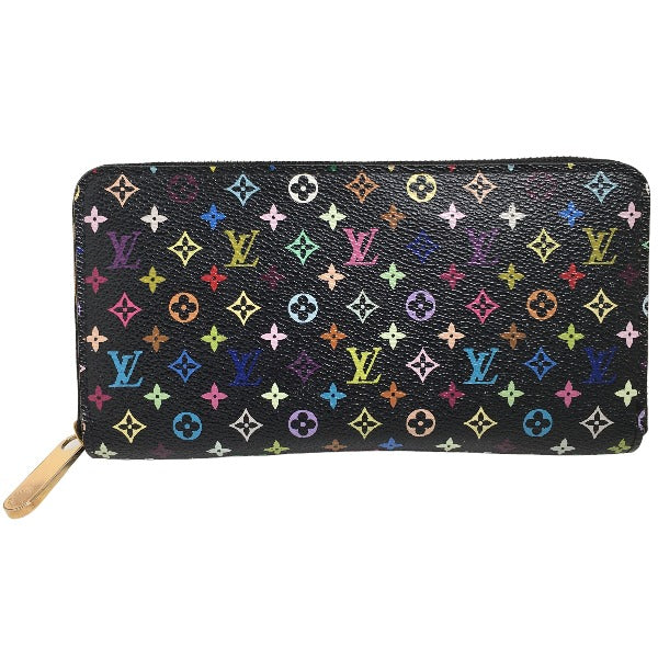 Louis Vuitton Long Purse M60050 x noir Monogram Leather Canvas Multicolor Wallet Case