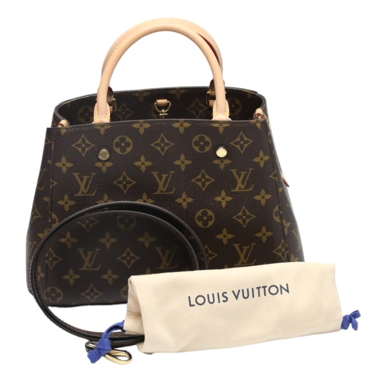 Louis Vuitton M41055 Montaigne BB Monogram Canvas Brown Shoulder Bag 0