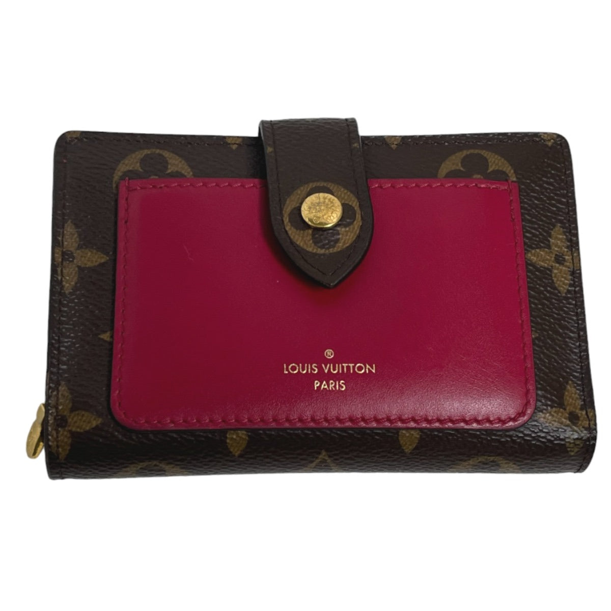 Louis Vuitton Bifold M69433 Fuchsia Bifold Portefeuille Monogram Canvas Wallet Case