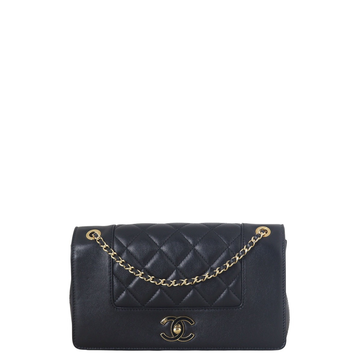 Chanel Mademoiselle Flap Bag Quilted Black Crossbody Bag