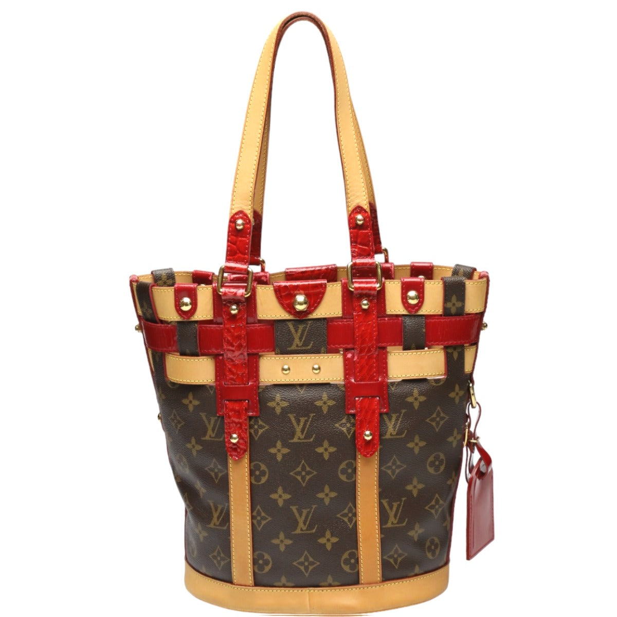 Louis Vuitton M95613 Neo Monogram Canvas Brown Bucket Bag 0