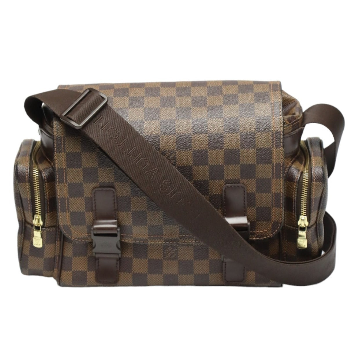 Louis Vuitton Damier Reporter Melville Canvas Brown Shoulder Bag