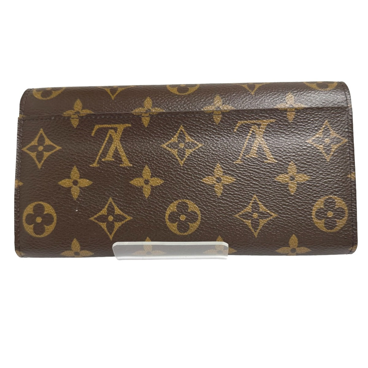 Louis Vuitton Long Purse M60531 Portefeuille Sara Monogram Canvas Brown Wallet Case 0