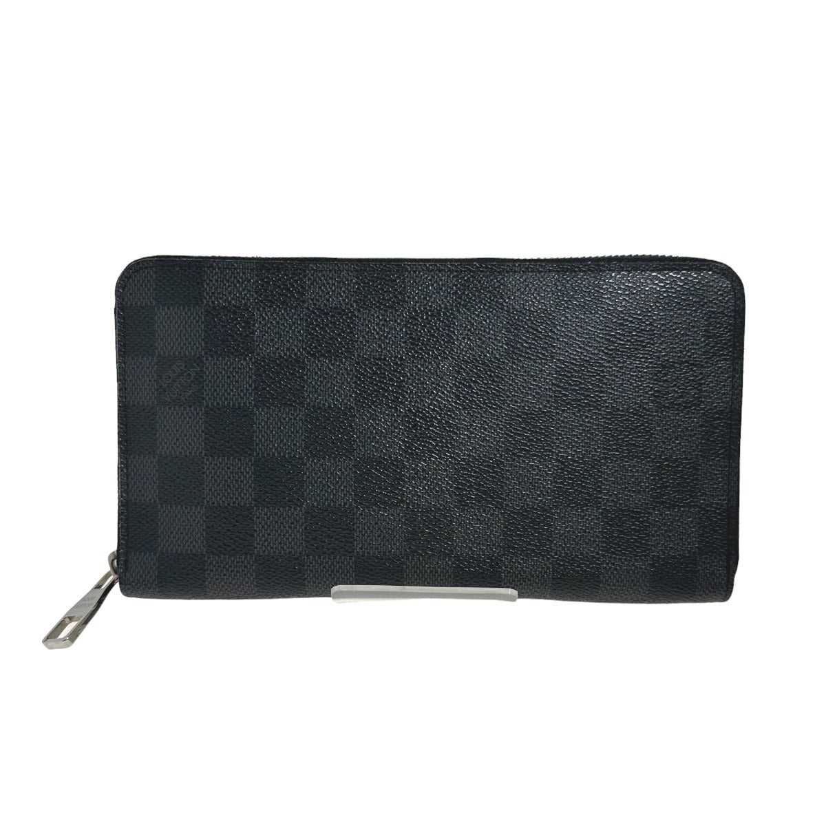 Louis Vuitton Long Purse N63077 Damier Grafitto Canvas Black Wallet Case