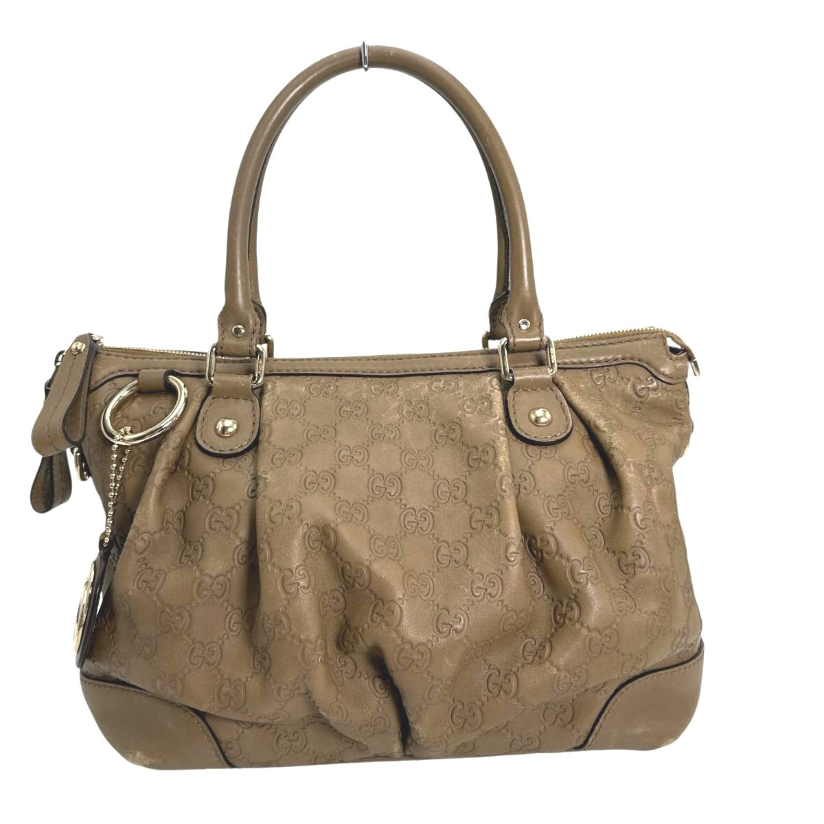 Gucci Guccisima Sukey Leather Brown Shoulder Bag