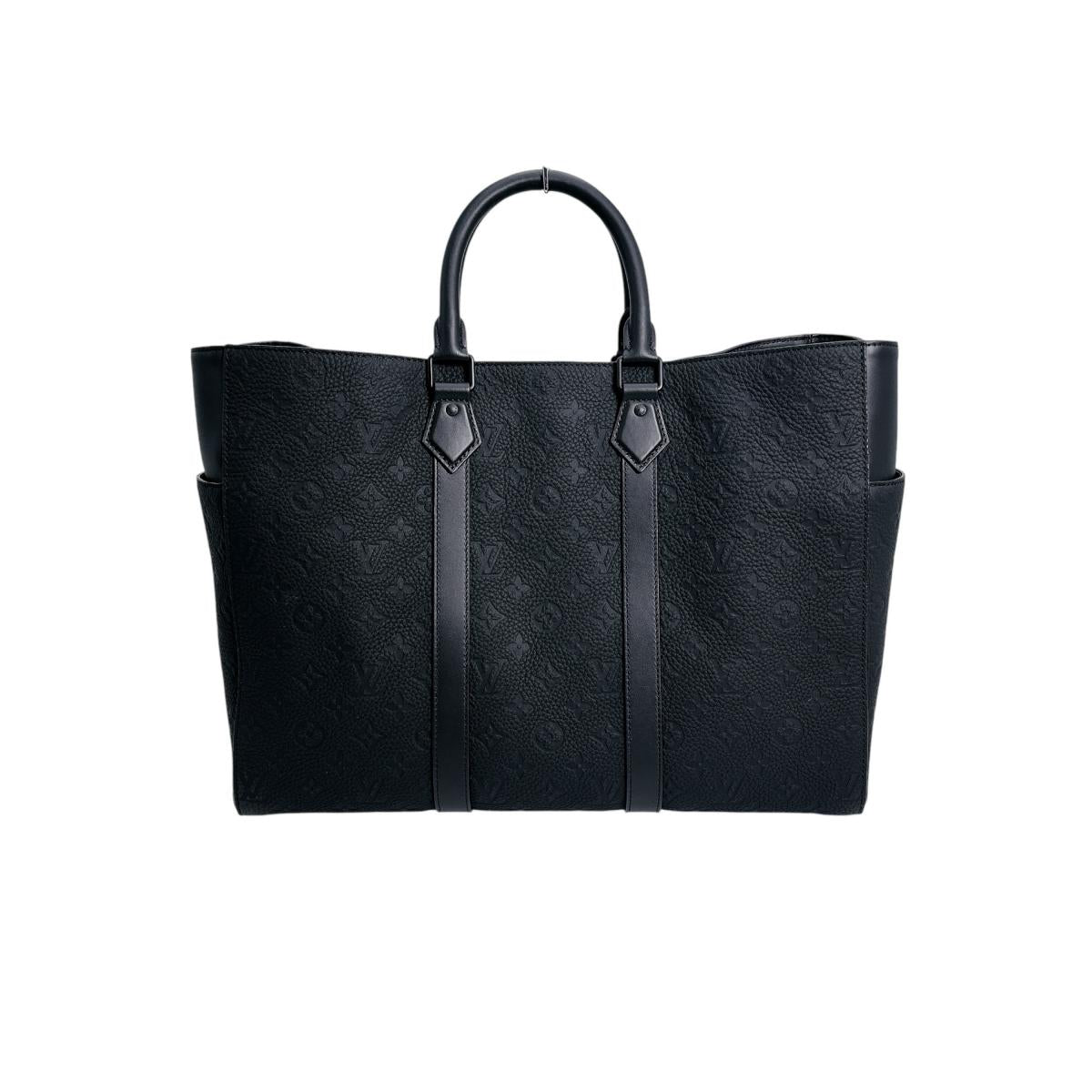 Louis Vuitton M21865 Cowhide Taurillon Clemence Sac Monogram Black Handbag