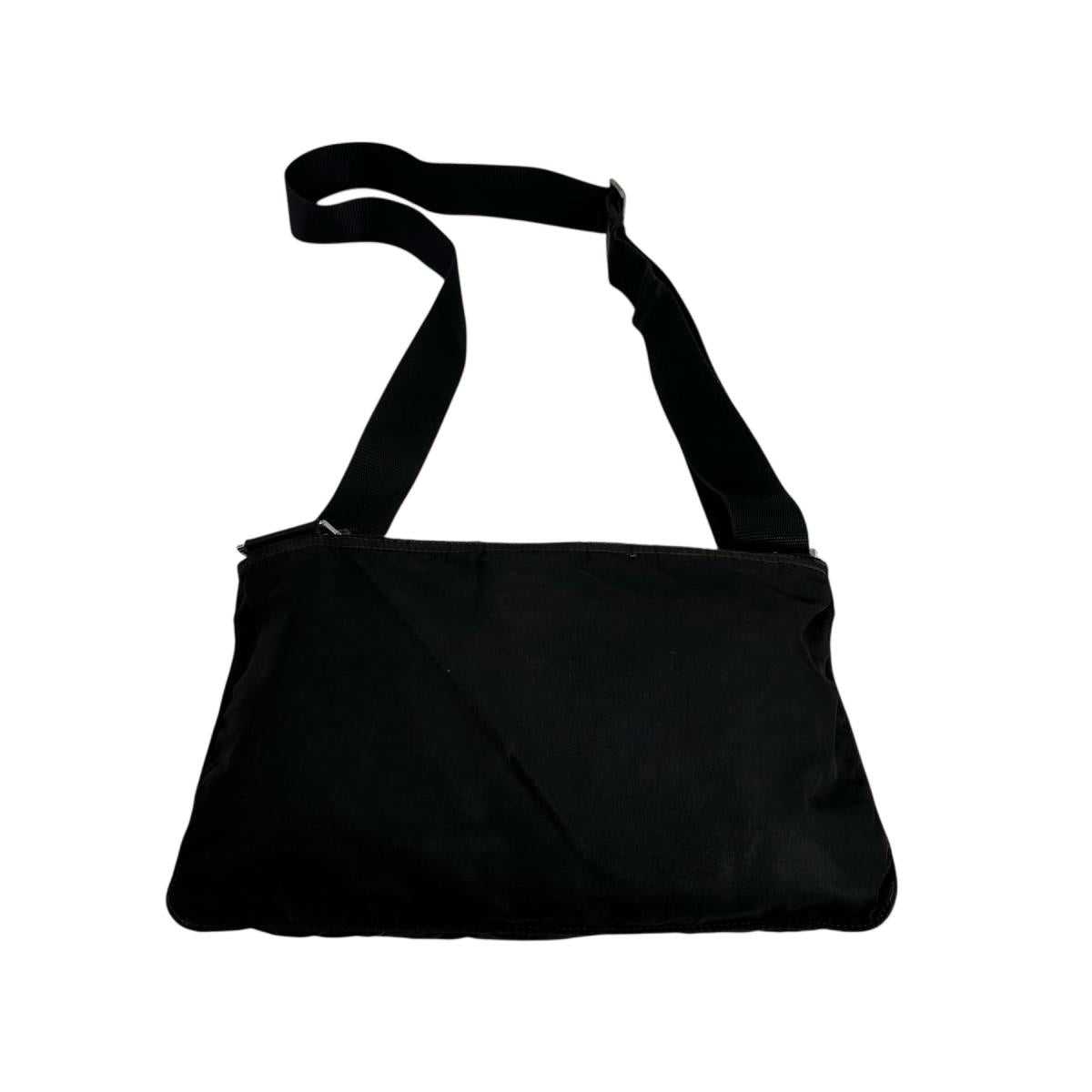 Shoulder Bag Sling Bag Triangle Women Nylon Black