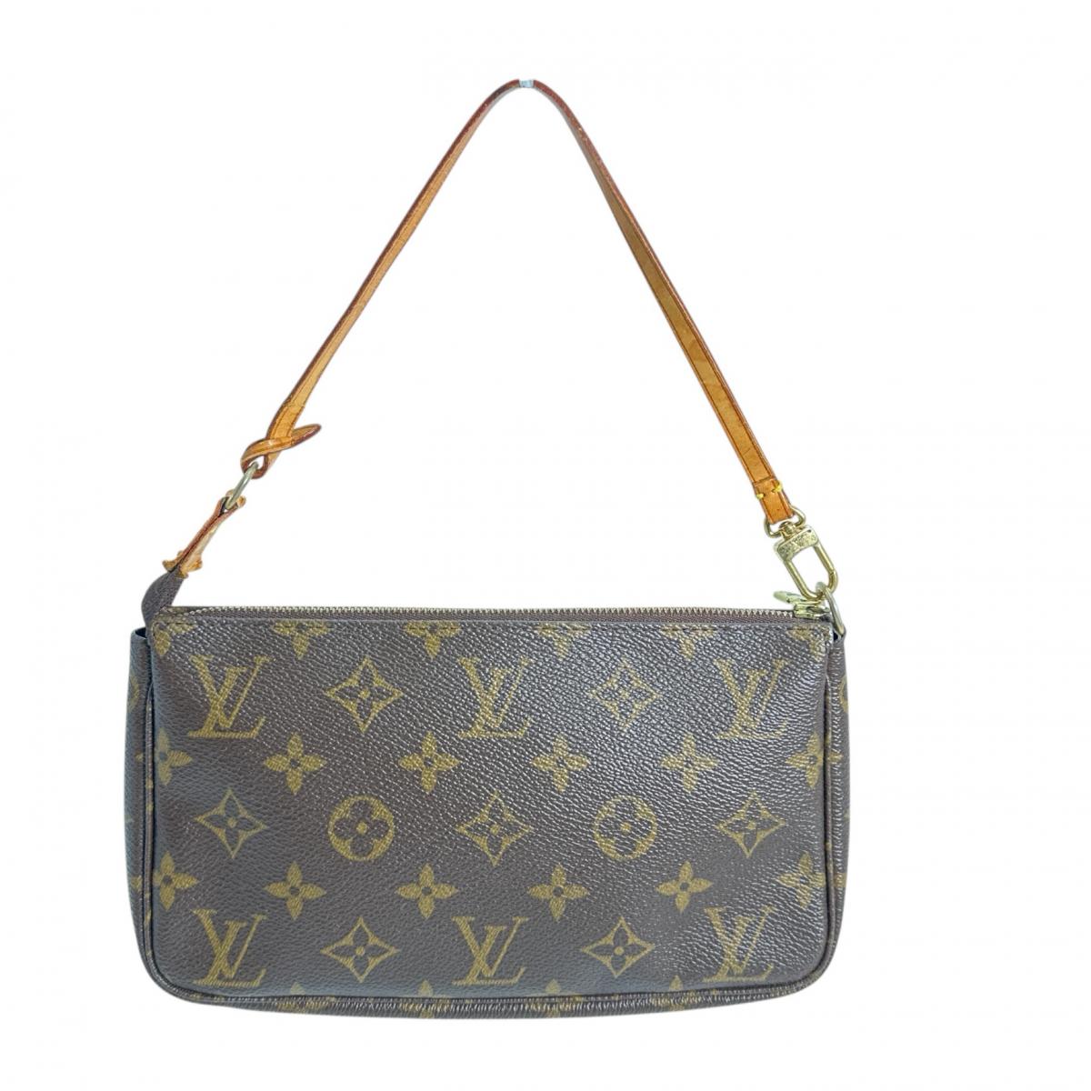 Louis Vuitton Pouch M51980 Accessory pouch Pochette Monogram Canvas Brown Clutch Bag 0
