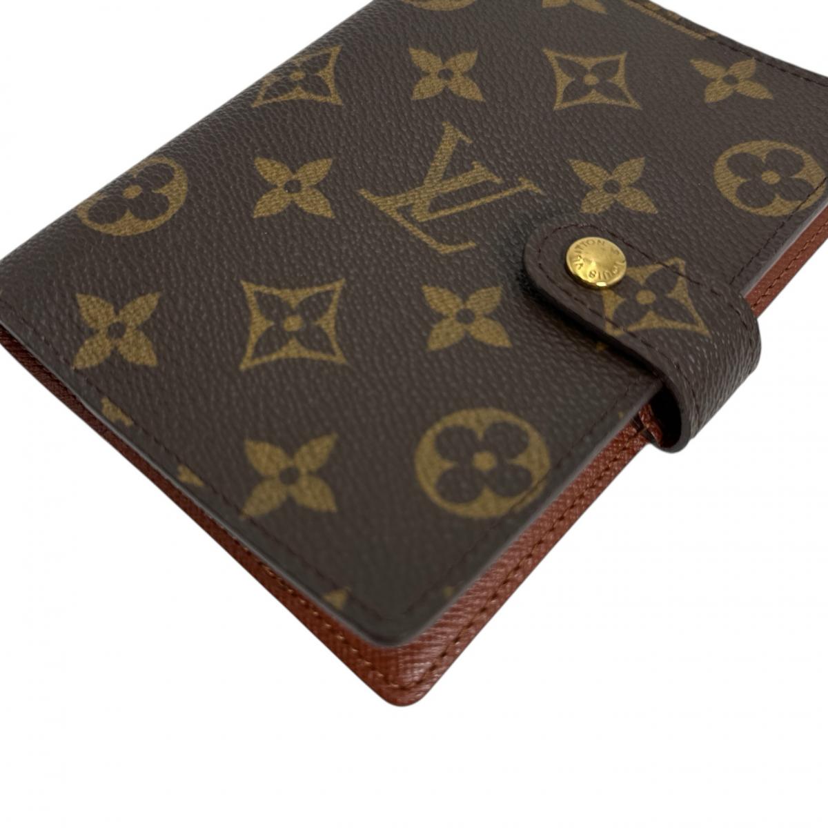 Louis Vuitton Notebook cover R20005 Notebook Agenda Monogram Canvas Brown Handbag 0