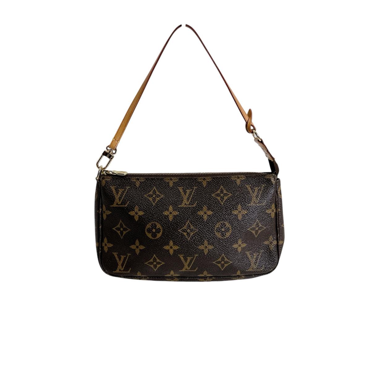 Louis Vuitton Pouch M51980 Pochette Accessoires Monogram Canvas Brown Clutch Bag 6
