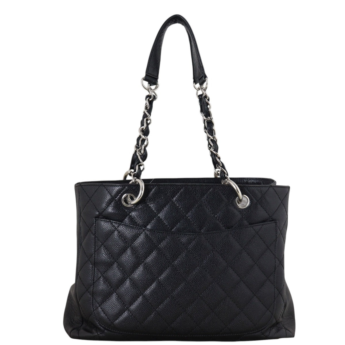 Chanel Grand Shopping Tote Quilted Black Shoulder Bag Tote 26052025
