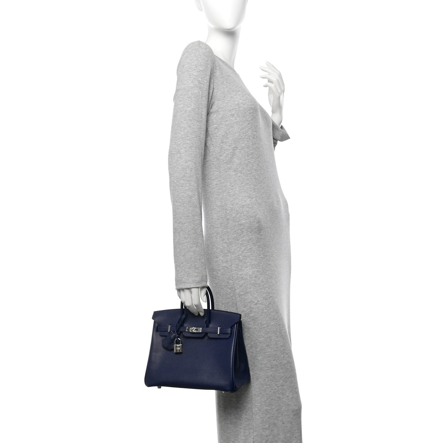 Hermes Epsom Verso Birkin Bleu De Malte Bleu Sapphire Travel Bag