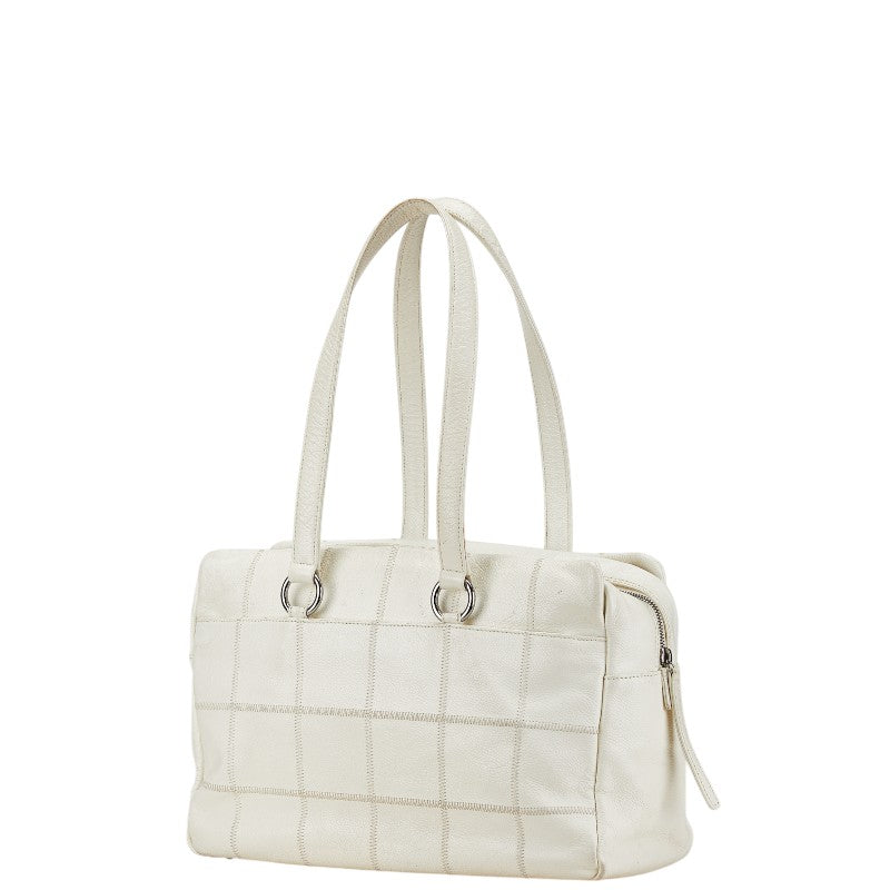 Chanel Choco Bar Leather Boston Bag