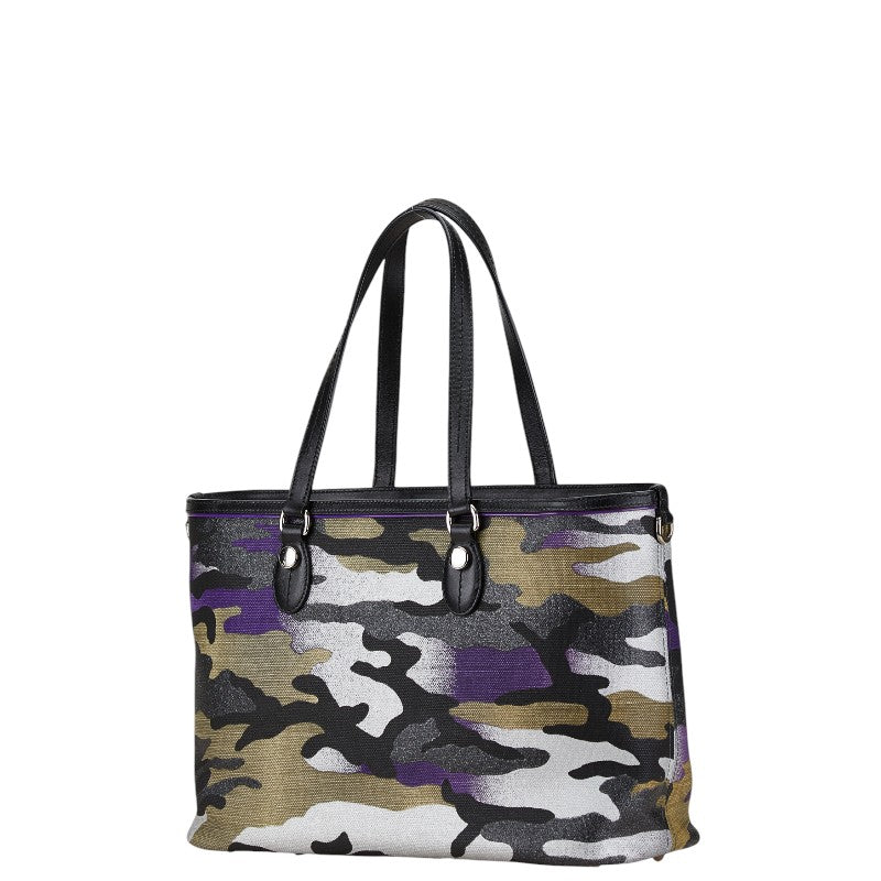 Dior Anselm Reyle Camouflage Tote Bag Leather Canvas
