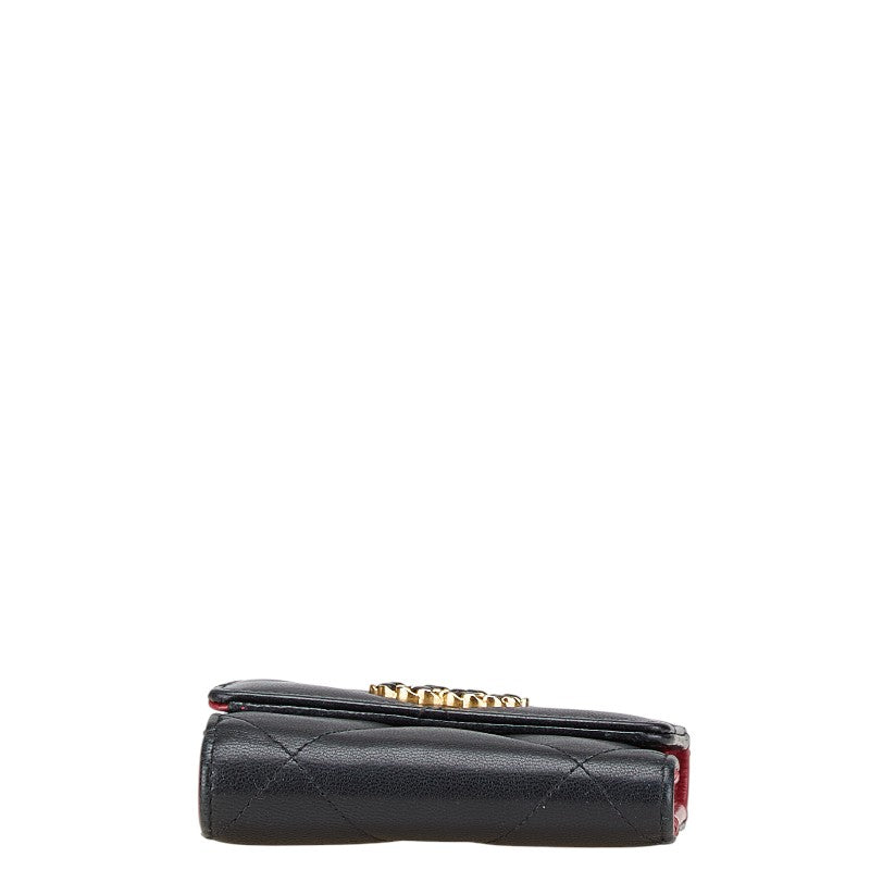 Chanel 19 Coco Mark Lambskin Small Flap Wallet
