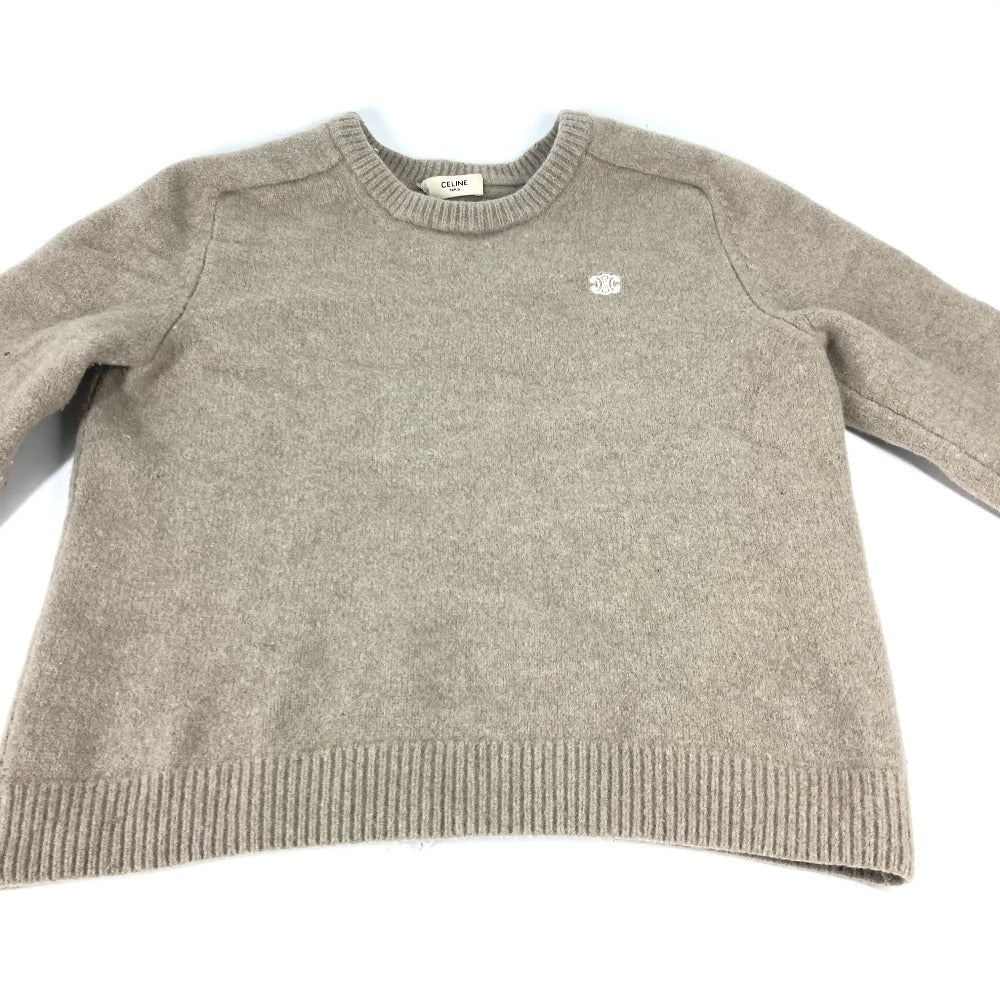 Sweater Wool Cashmere Macadam Triomphe Women Xxl Beige Travel Bag