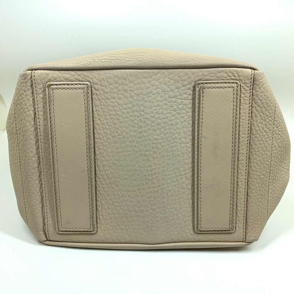 Old Logo Boston Leather Beige Travel Bag