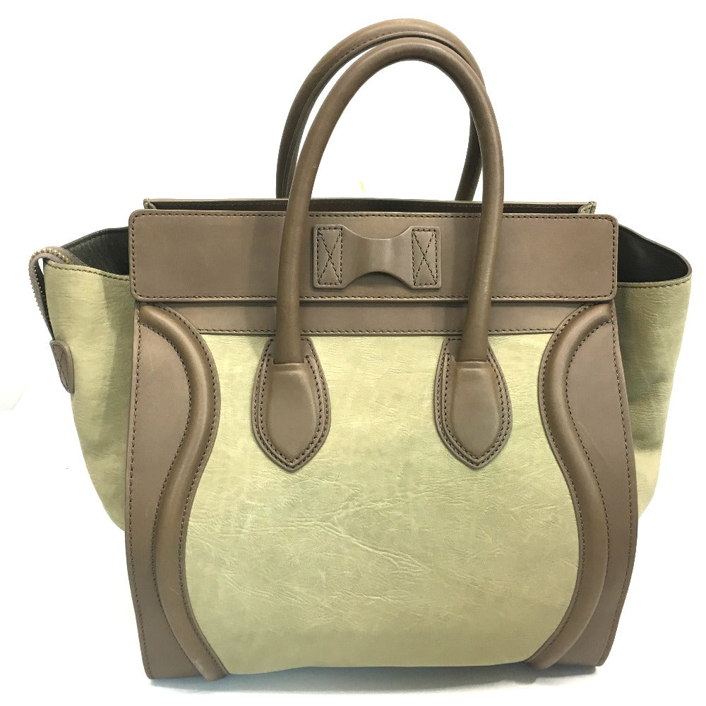Shopper Luggage Women Leather Beige Travel Bag