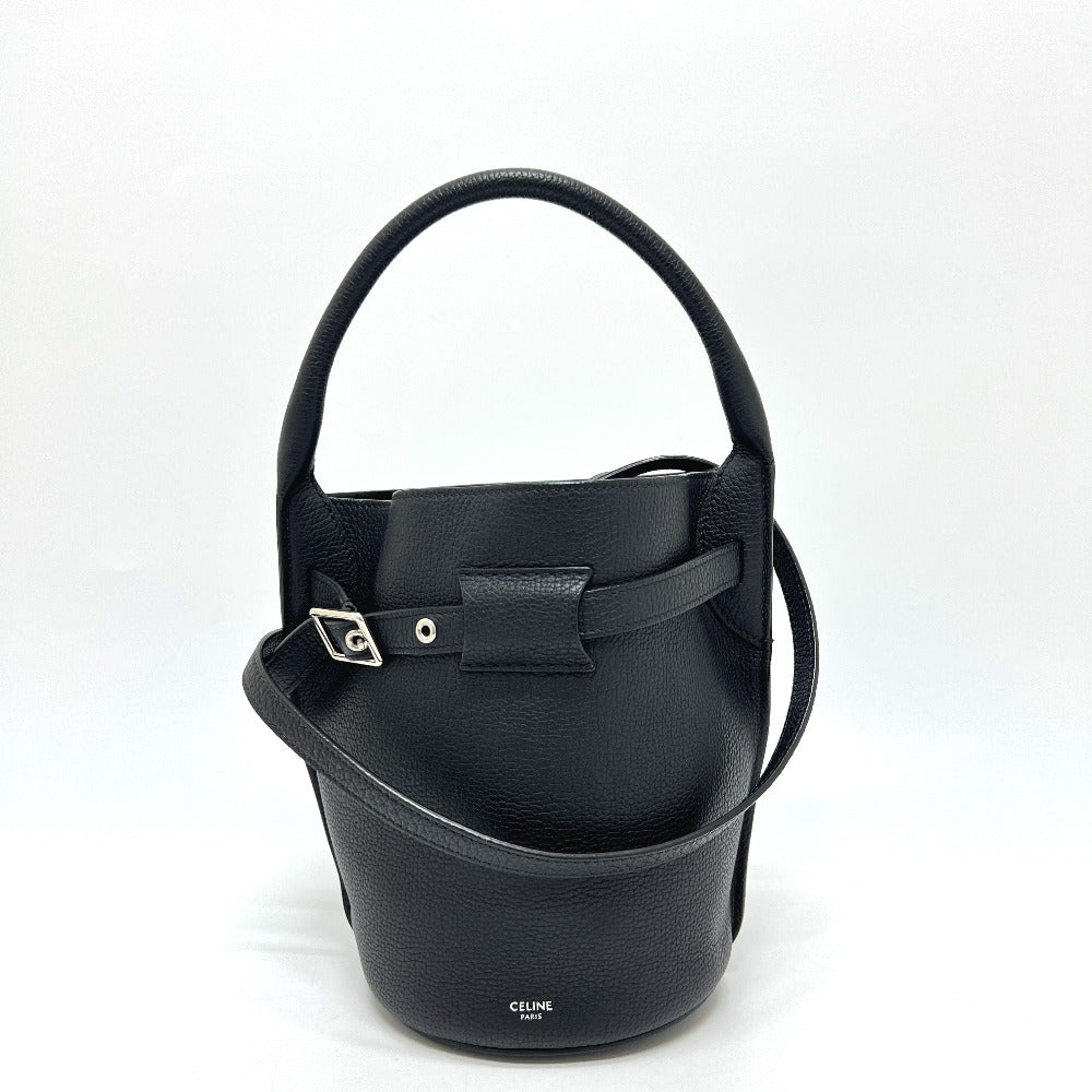 Shoulder Bag Big Bag Nano Leather Black