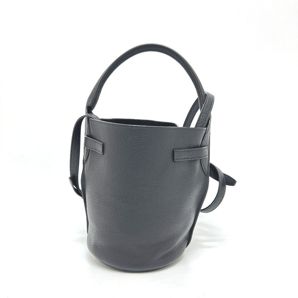 Shoulder Bag Big Bag Nano Leather Black