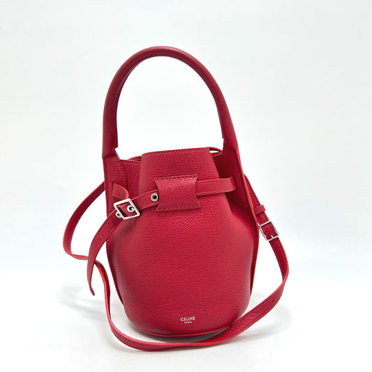 Shoulder Bag Big Bag Nano Leather Red