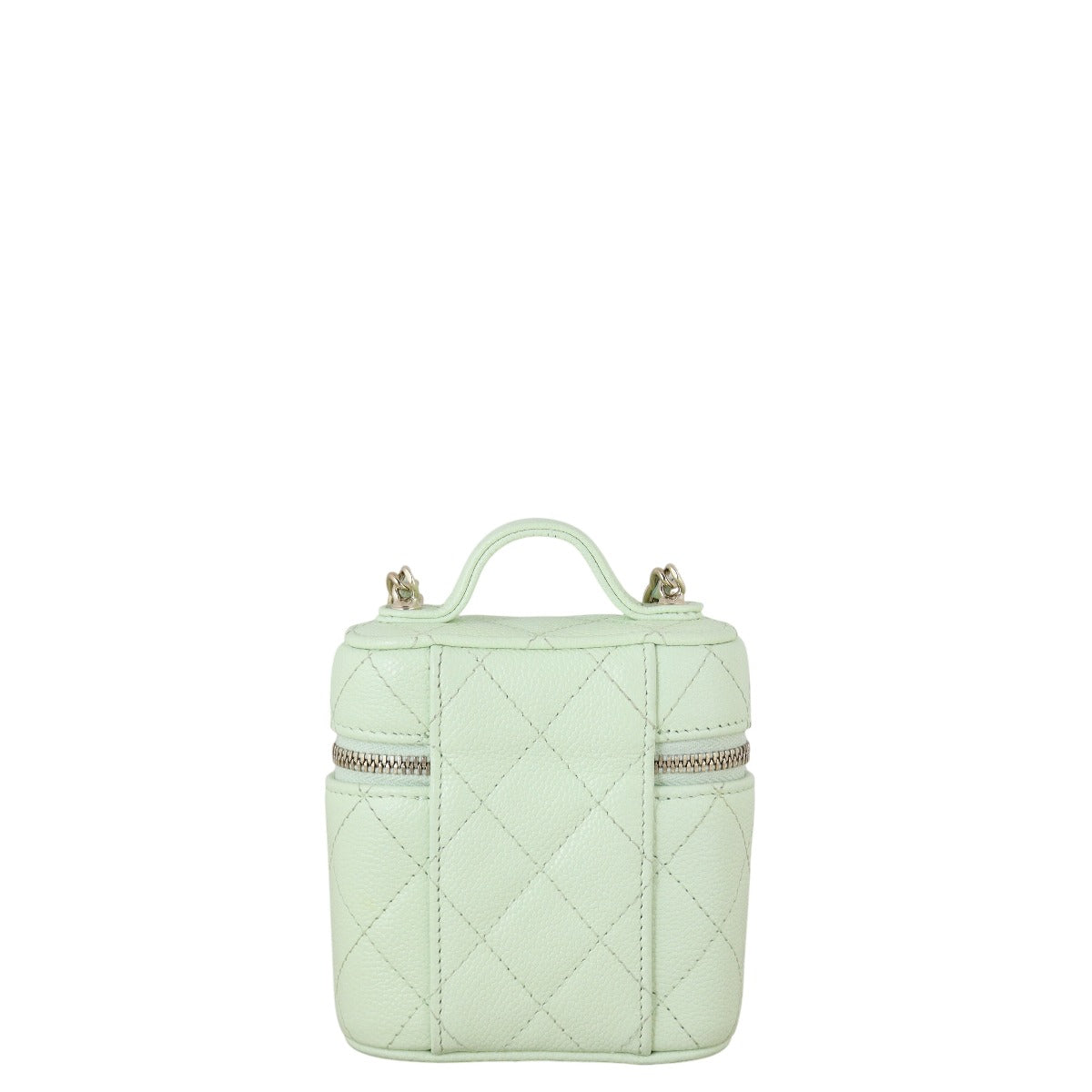 Chanel Top Handle Vanity Case Bag Quilted Chain Crossbody Bag