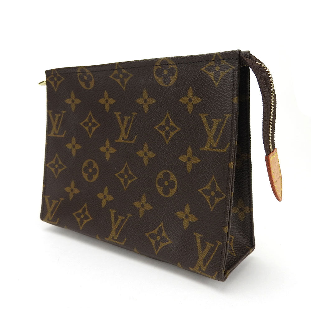 Louis Vuitton Pouch M47544 posh toilette 19 Monogram Leather Canvas Brown Handbag