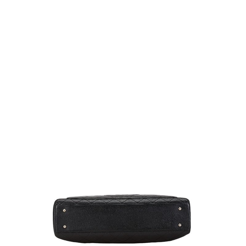 Chanel Coco Mark Caviar Skin Chain Tote Bag