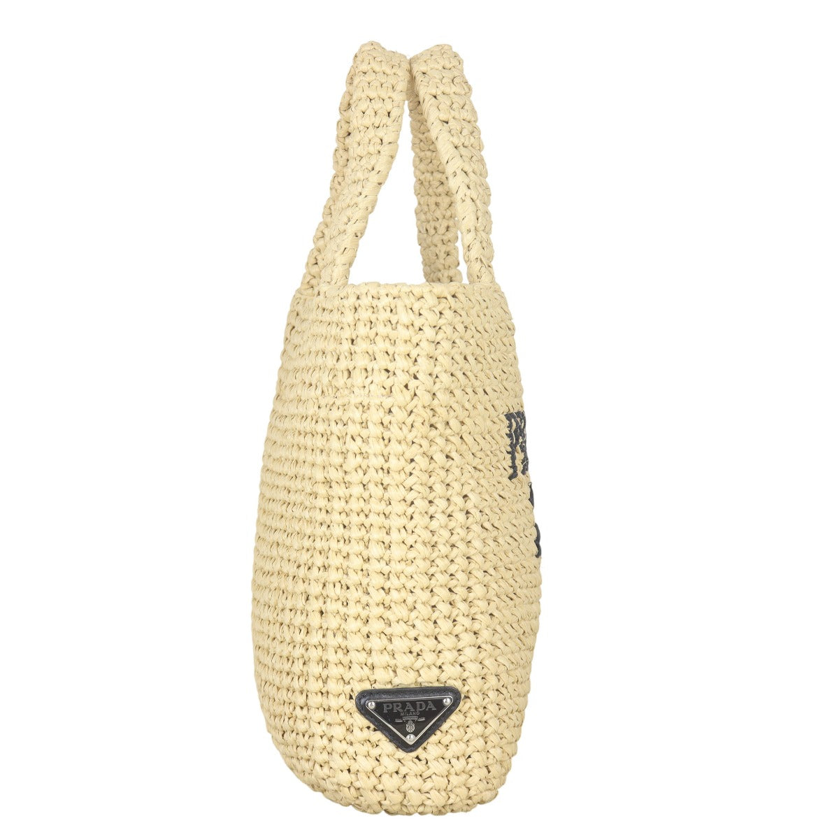 Prada Tote Handbag Raffia Small Tote Bag
