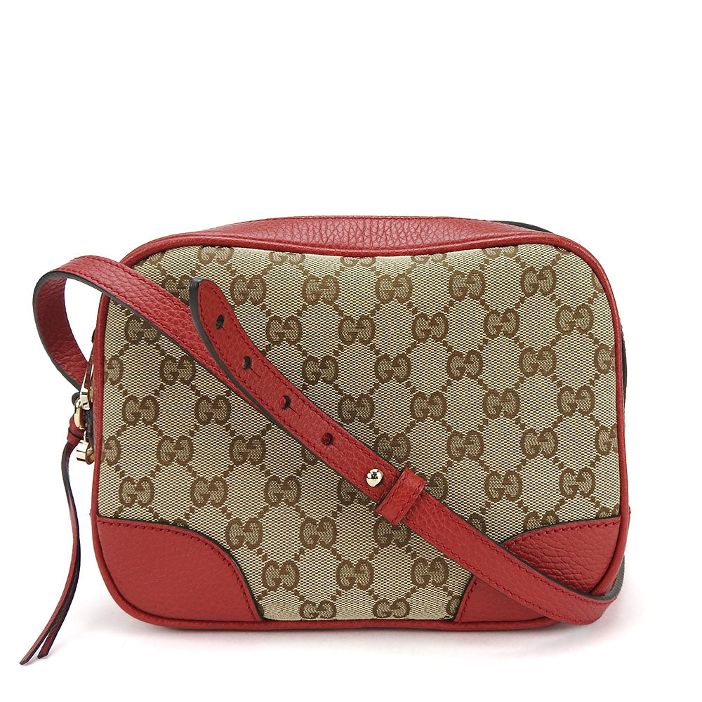 Gucci GG Canvas Red Shoulder Bag