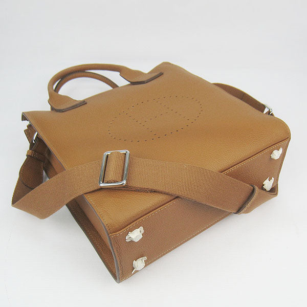 Hermes Luxury Toolbox Mens Coffee Bag Travel Bag
