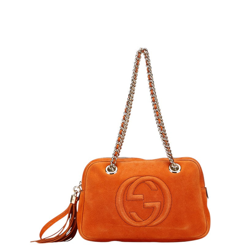 Gucci Soho Fringed Shoulder Bag Leather Jewelry