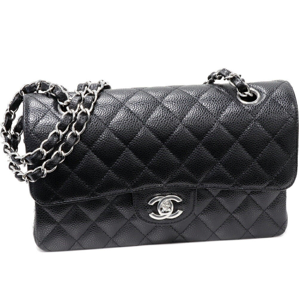Chanel Grained Calfskin Classic Small 2way Bag A01113