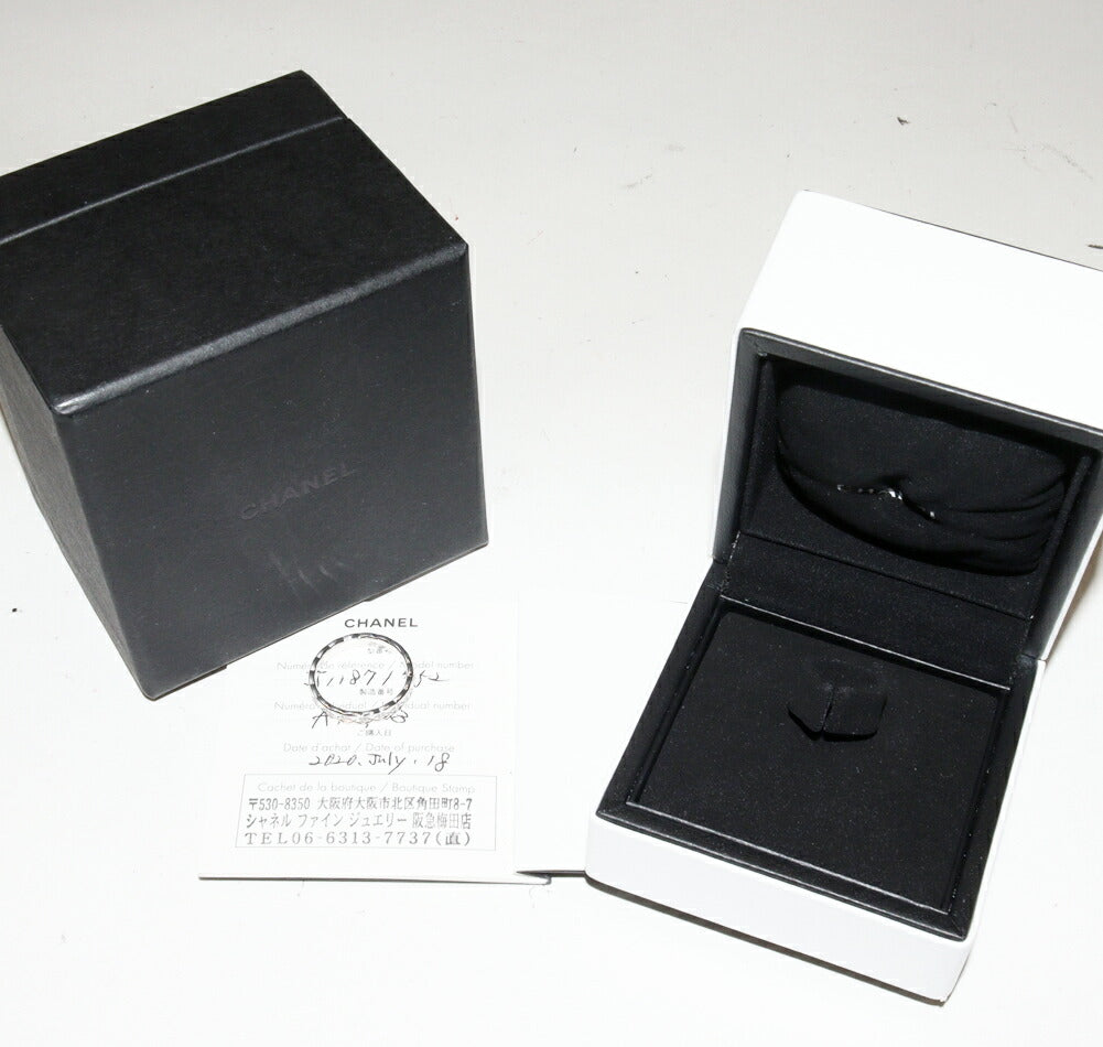 Chanel 18K White Gold Coco Crush Ring J11871
