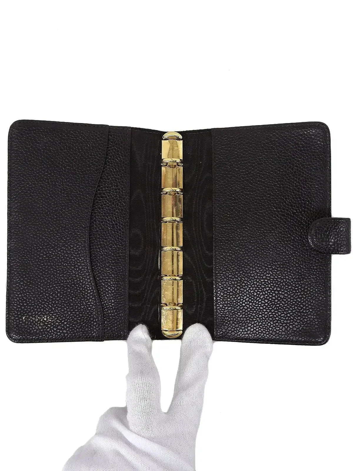 Chanel Around  Made Caviar Skin Cc Mark Stitch Agenda Black