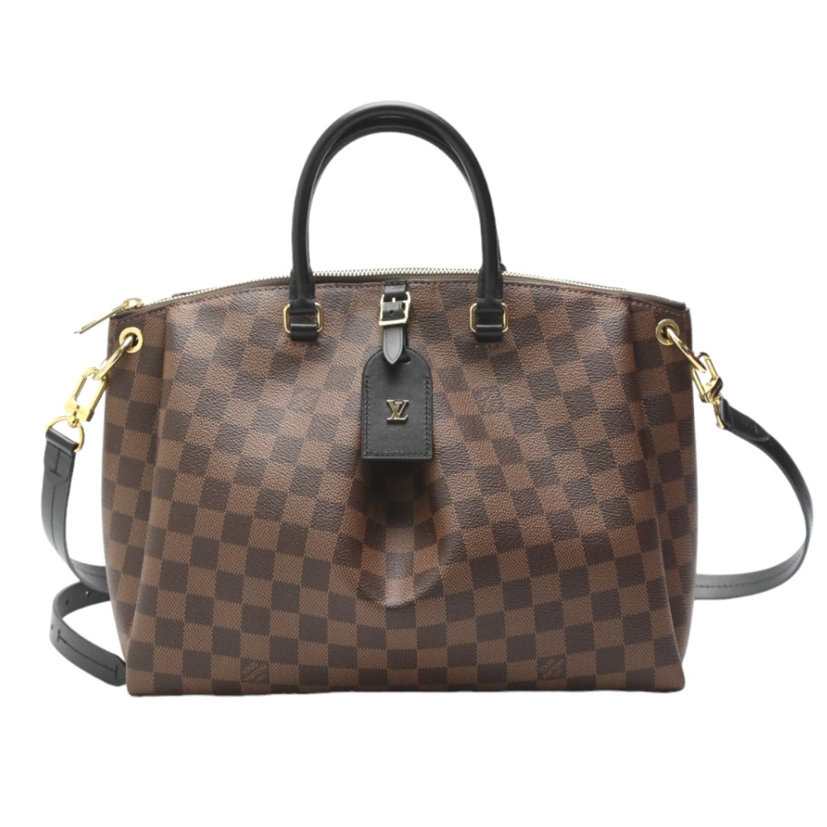 Louis Vuitton N45283 Damier 2WAY Odeon MM Canvas Brown Tote Bag