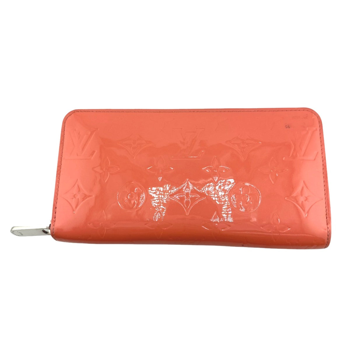Louis Vuitton Long Purse M93202 Vernis Rose Monogram Wallet Case 1