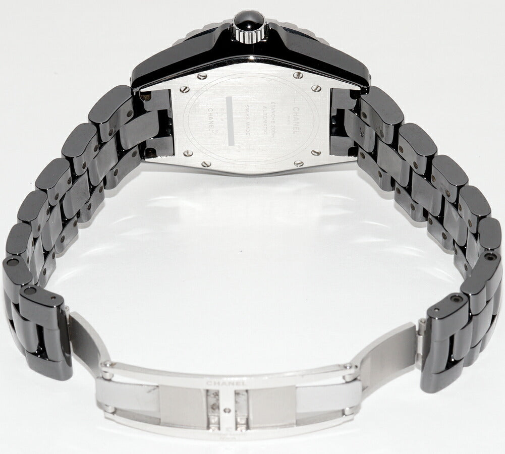 Chanel Black Ceramic J12 Watch H0685 Handbag