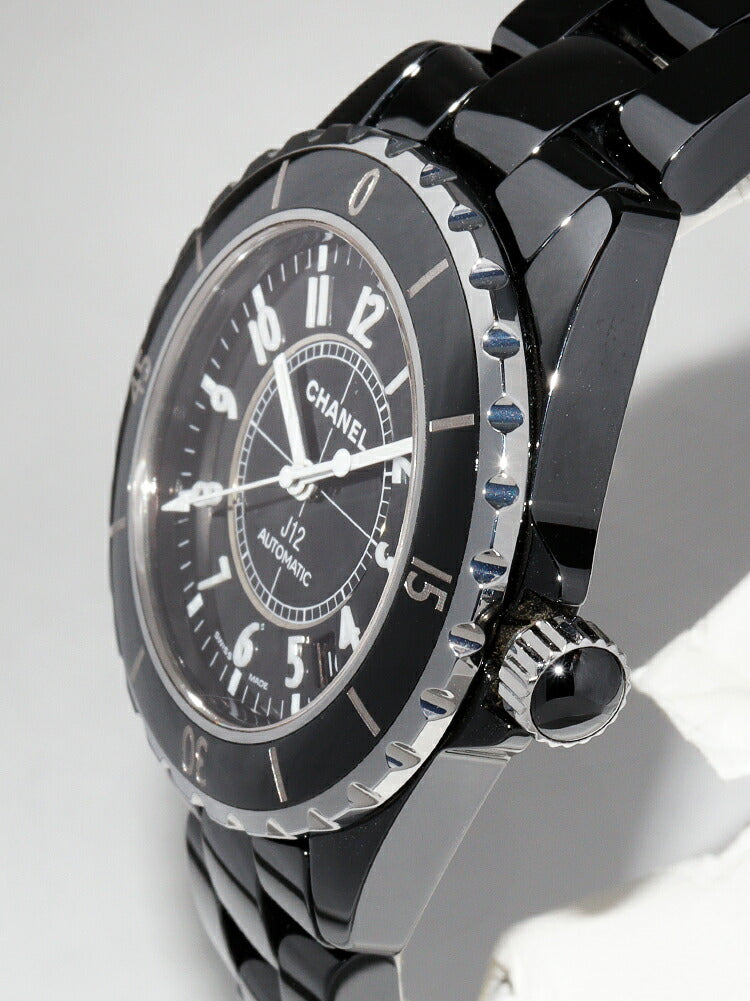 Chanel Black Ceramic J12 Watch H0685 Handbag