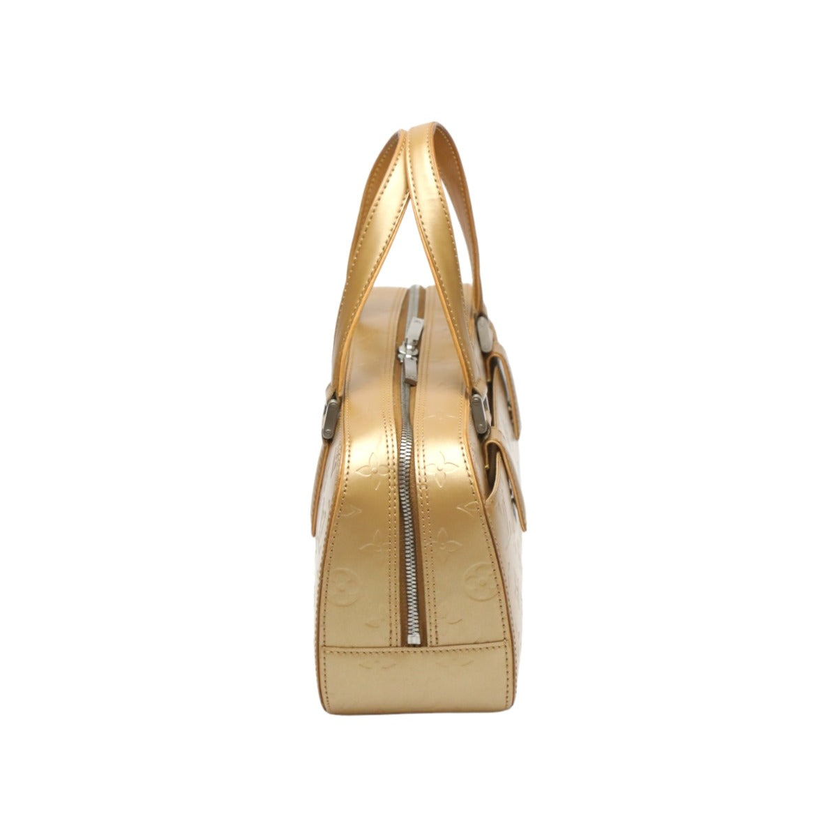 Louis Vuitton M55177 mat Matt mat Shelton Monogram Gold Handbag