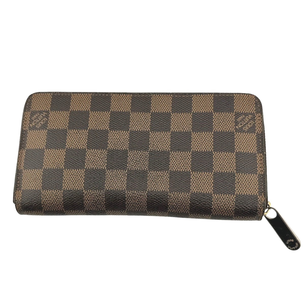 Louis Vuitton Long Purse N60015 Damier Ebene Canvas Wallet Case 1
