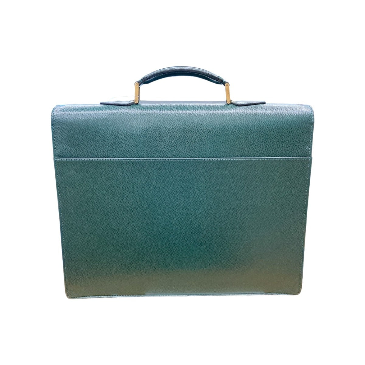 Louis Vuitton Business M30034 Documents Epithea Taiga Leather Green Handbag