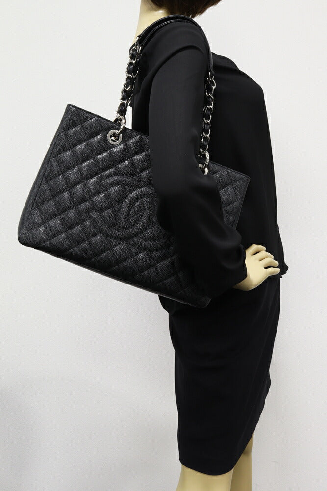 Chanel Caviar Skin Gst Large Shopping Bag 2WAY Bag A50995